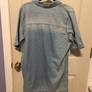Paper crane Denim shirt/tunic with pockets